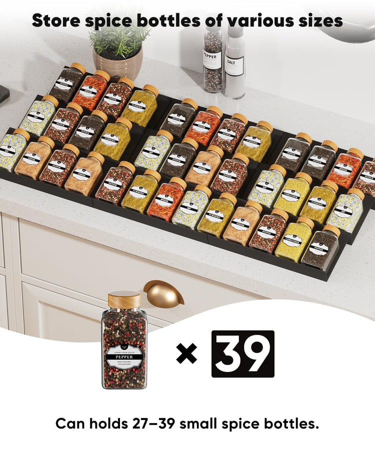 Spice Drawer Organizer (9 Count)