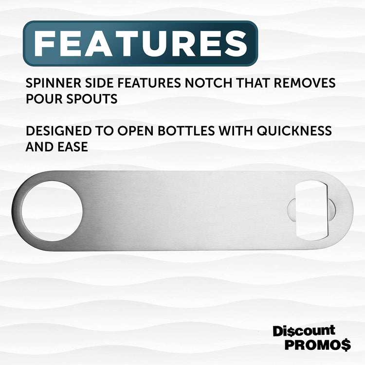 Stainless Steel Beer Bottle Openers Set of 10 (10 Count)