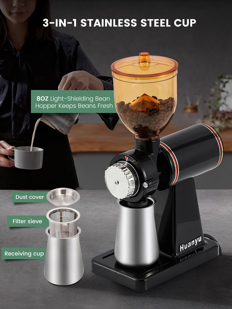 60mm Flat Burr Coffee Grinder
