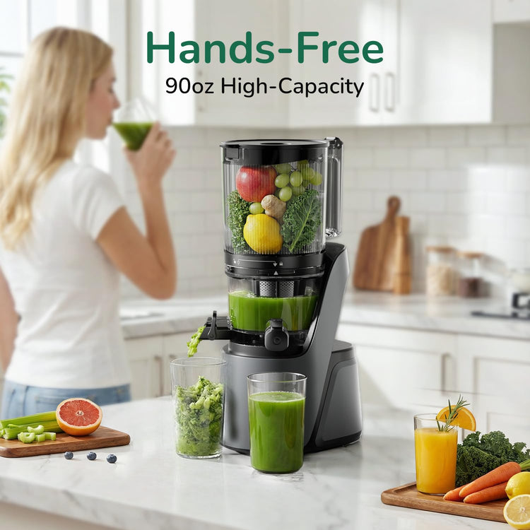 3-in-1 Cold Press Juicer C16, Makes Juice & Sorbet & Nut Milk