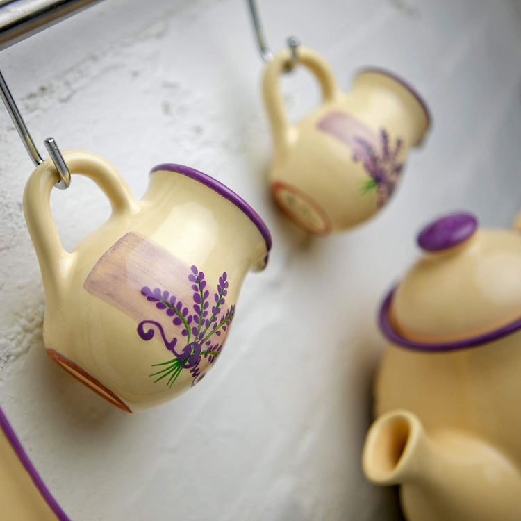 Handmade Lavender Floral Purple And Cream Small 150ml