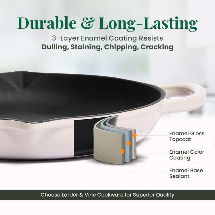 Enameled Cast Iron Skillet