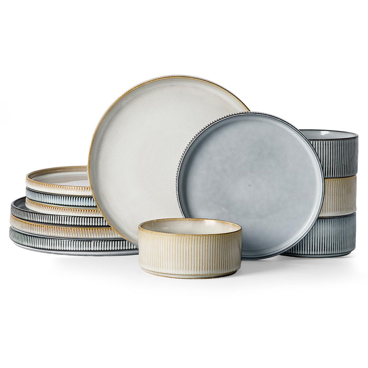 Star Stoneware Dinnerware Set (12 Count)