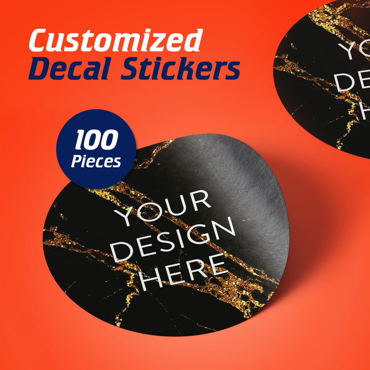 Custom Vinyl Stickers Your Image (100 Count)