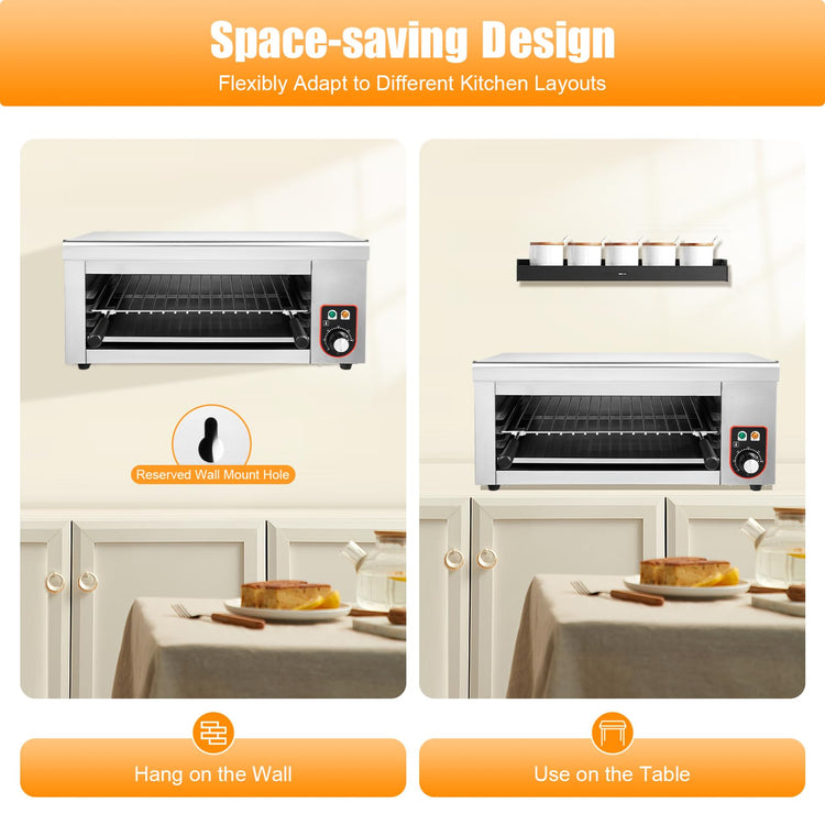 1500W Electric Cheese Melter Commercial Cheese Melter Cheesemelter Grill 122