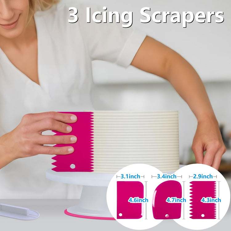 200PCs Cake Decorating Supplies Kit for Beginners