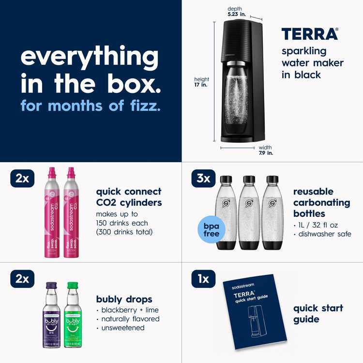 TERRA Sparkling Water Maker (7 Count)