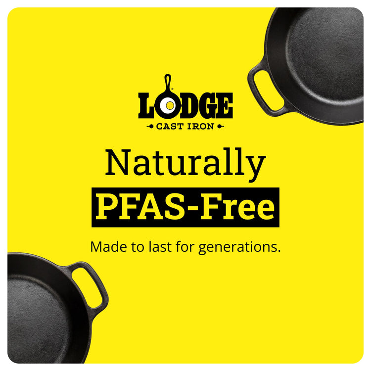 Pre Seasoned Cast Iron Dual Handle Pan (8 Inch)