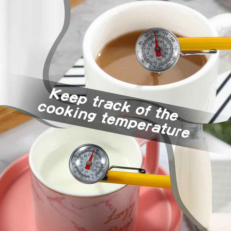 6 Pcs Stainless Steel Kitchen Dial Thermometer 5" (6 Count)