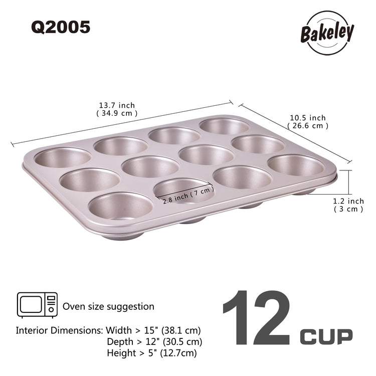 Nonstick 12 Cup Muffin Pan (2 Count)