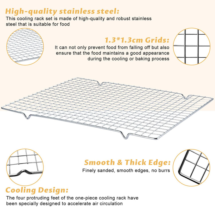 Baking Sheet with Cooling Racks (4 Count)