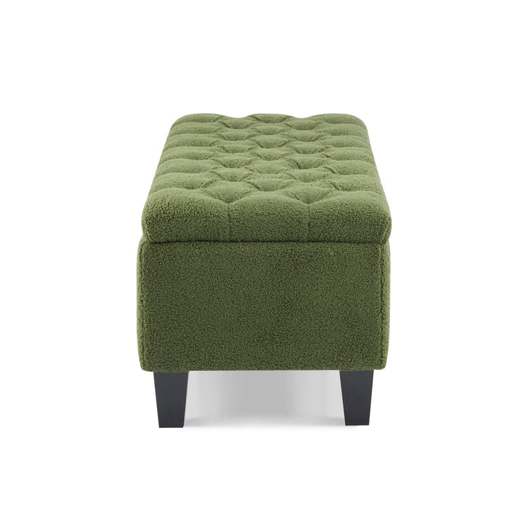 Ottilie Boucle Fabric Storage Ottoman Bench