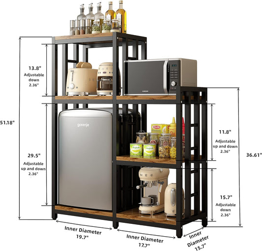 Kitchen Storage Shelf Bakers Rack (35.274 Ounce)