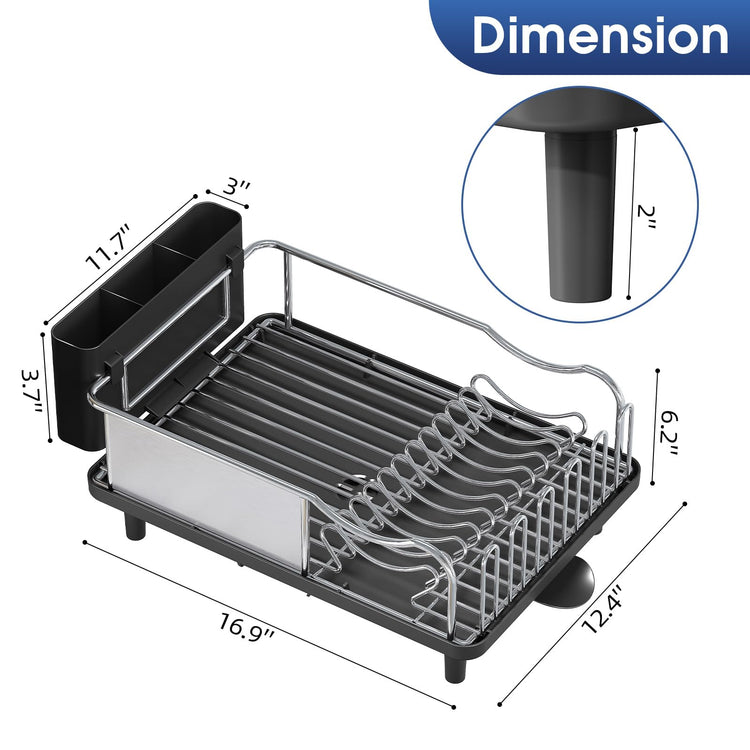 Stainless Steel Dish Drying Rack for Kitchen Counter