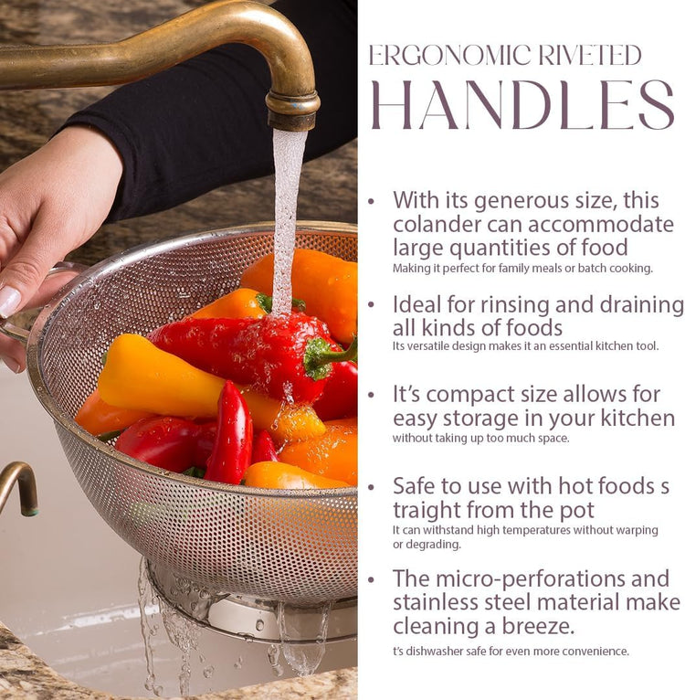 Stainless Steel Colander for Kitchen