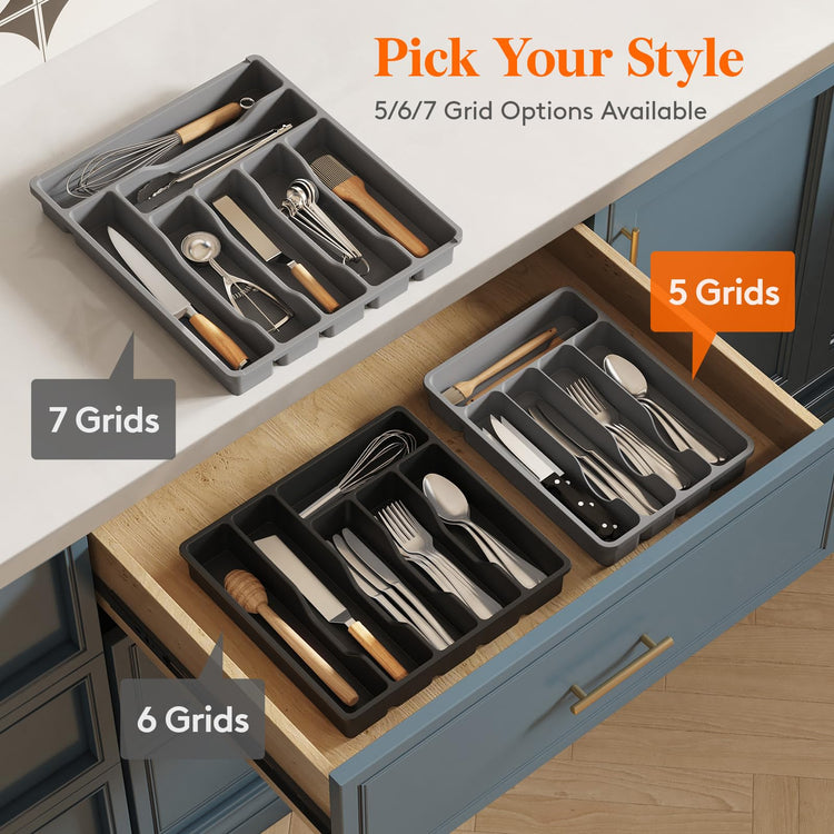 Silverware Drawer Organizer Tray