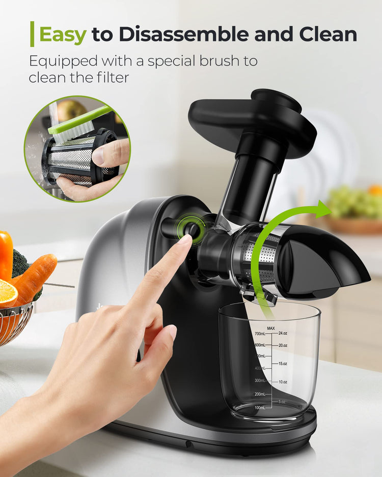 Juicer Jocuu Slow Masticating Juicer Machines Easy to Clean