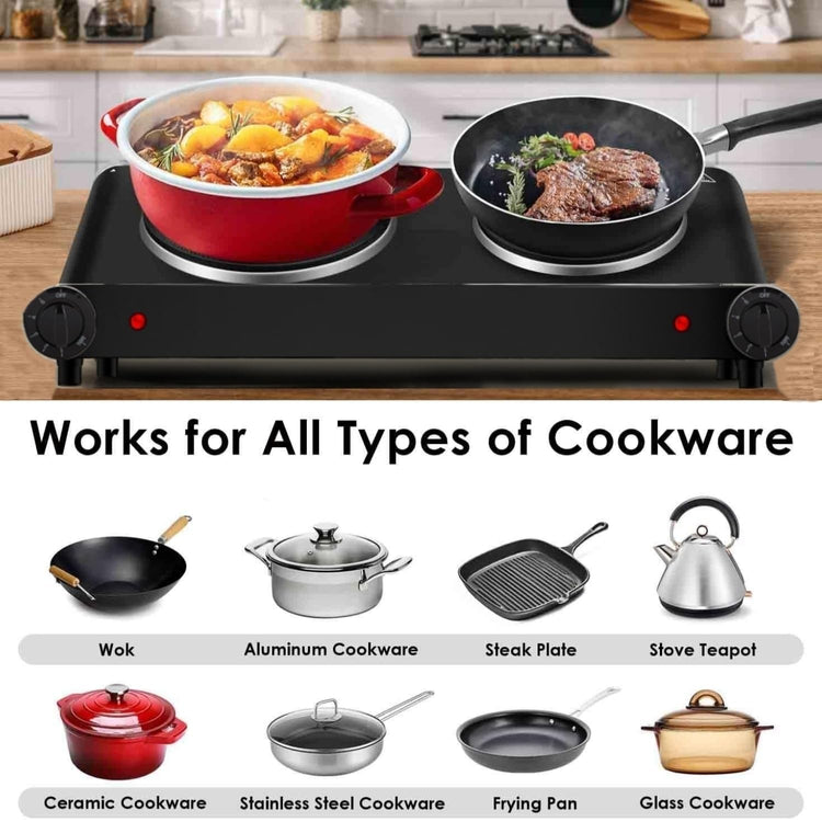 1800W Dual Infrared Burner Electric Hot Plate