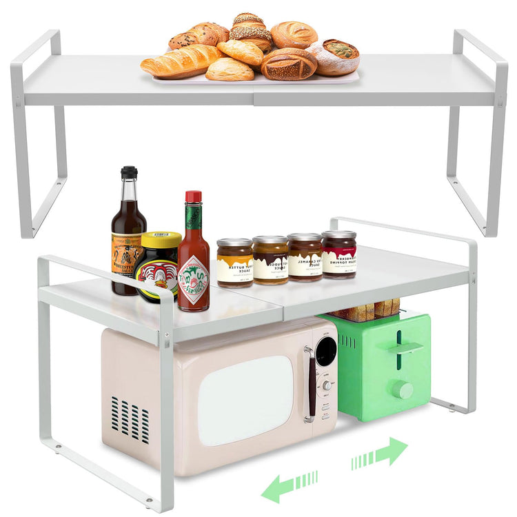 Expandable Cabinet Shelf Organizer for Kitchen 11" (2 Count)