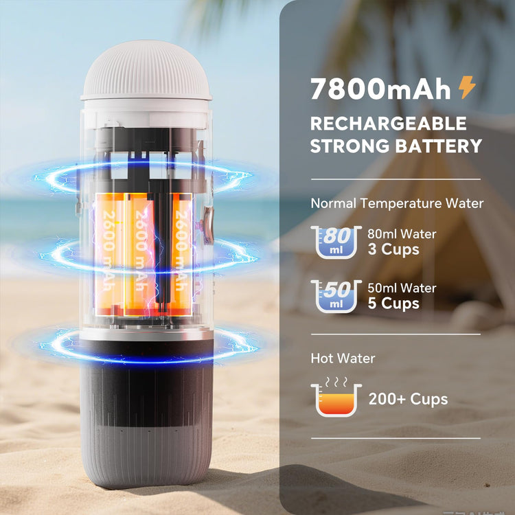 Portable Electric Espresso Coffee Maker for Ground Coffee & NS Capsule Espresso Machine Fast Self