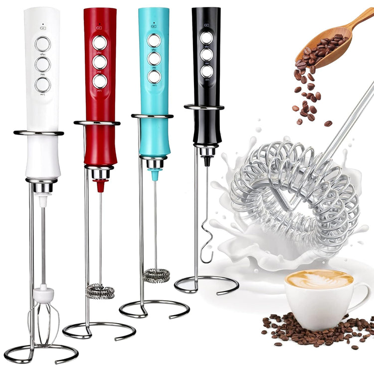 Rechargeable Handheld Milk Frother Wand for Coffee