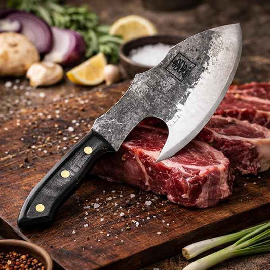 COOLINA Machado Handmade Butcher Knife, Macho Cleaver Knife for all Heavy-duty Chopping, Cutting Meat, Vegetables