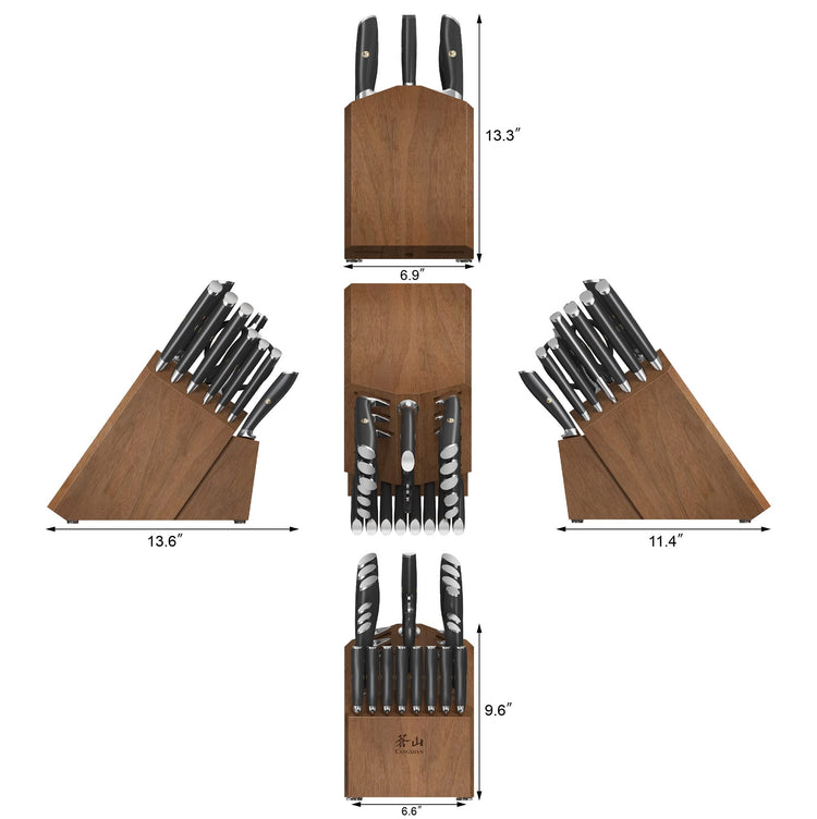 L Series 23 Piece Classic Knife Block Set (23 Count)
