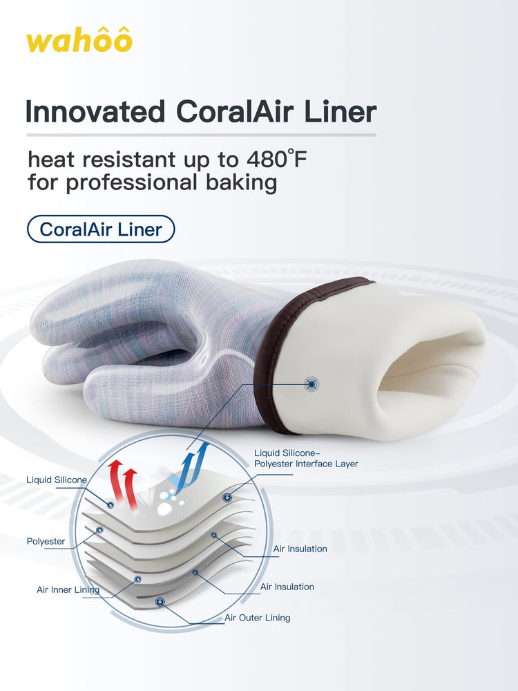 LANON Wahoo Liquid Silicone Oven Mitts