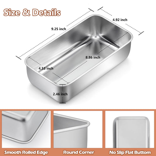 Bread Loaf Pans Set of 12 (6.67 Count)