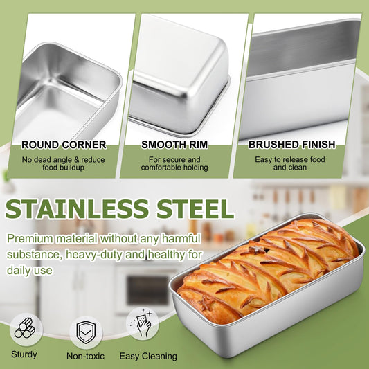 Loaf Pan 9 x 5 Inch Stainless Steel Bread Pan