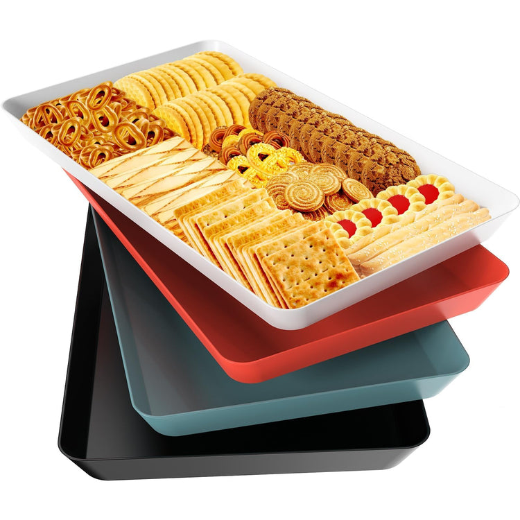 4 pcs Serving Tray for Entertaining (4 Count)