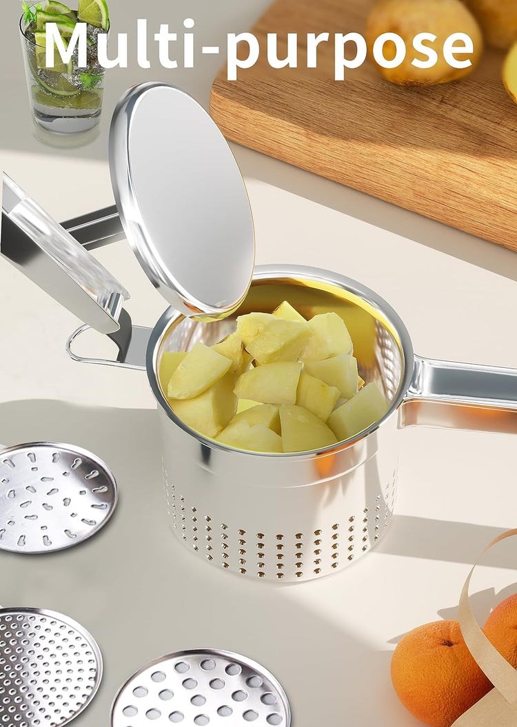 Large 15oz Potato Ricer with 3 Interchangeable Discs