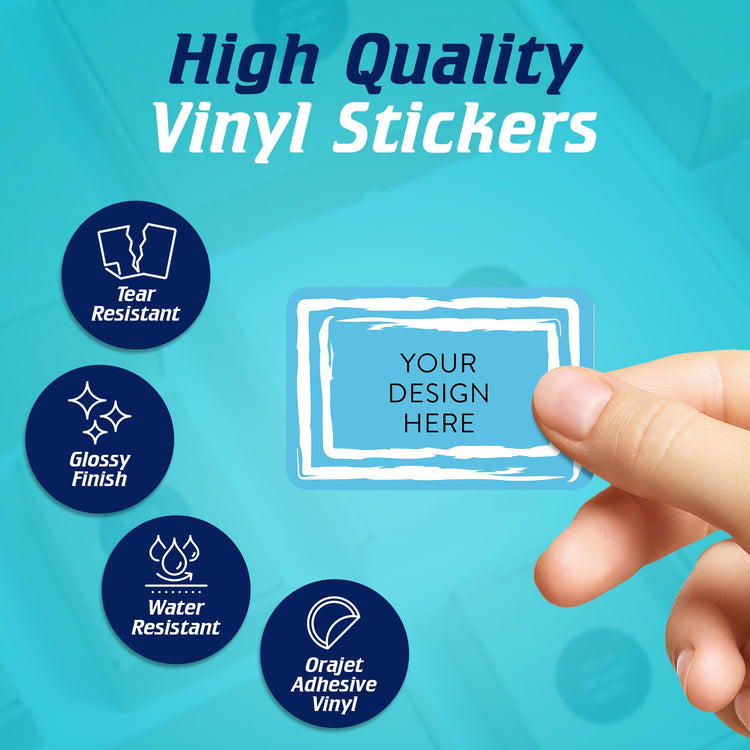 Custom Vinyl Stickers Your Image (100 Count)