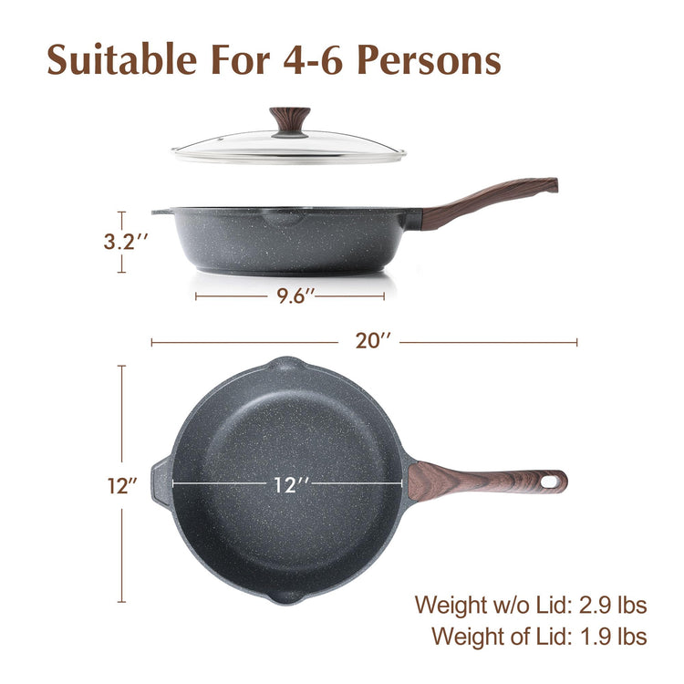 Nonstick Deep Frying Pan Skillet