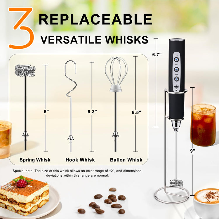 Handheld Milk Frother Wand for Coffee