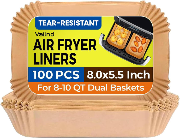 Air Fryer Liners Disposable for Dual Basket