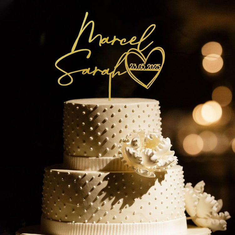 Personalized Wedding Cake Topper