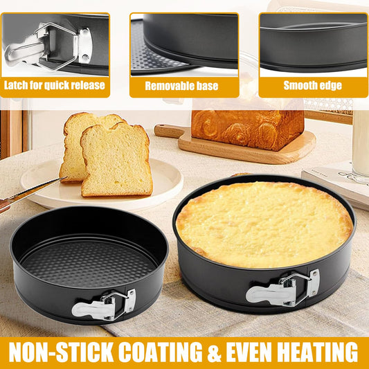 10 Inch Springform Pan Baking Pans Round Leakproof Nonstick Removable Bottom Bakeware for Cake