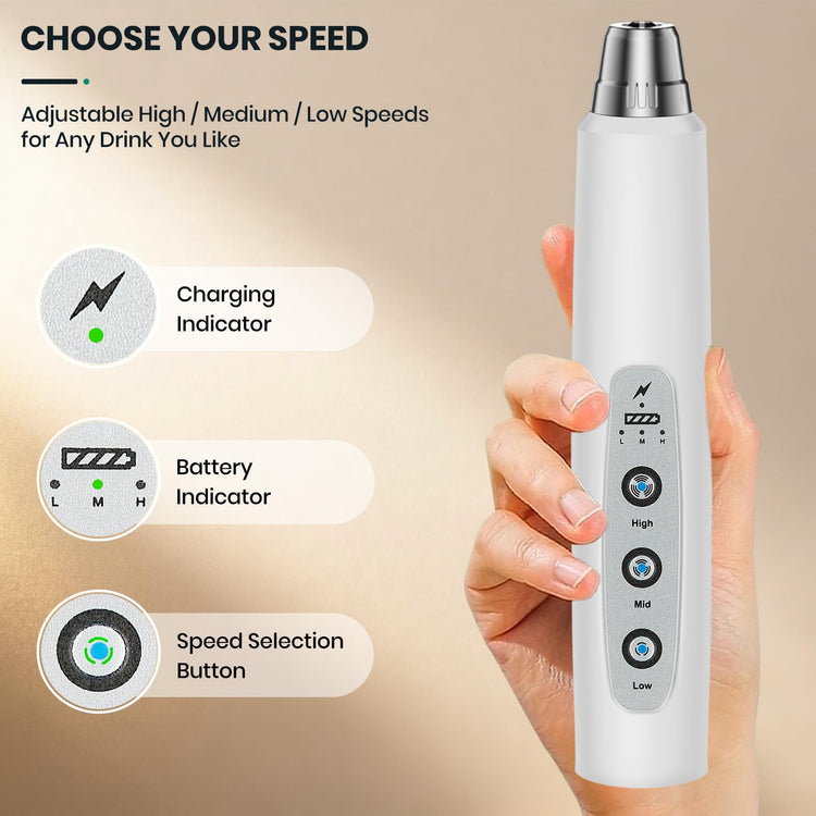 Milk Frother Handheld Rechargeable
