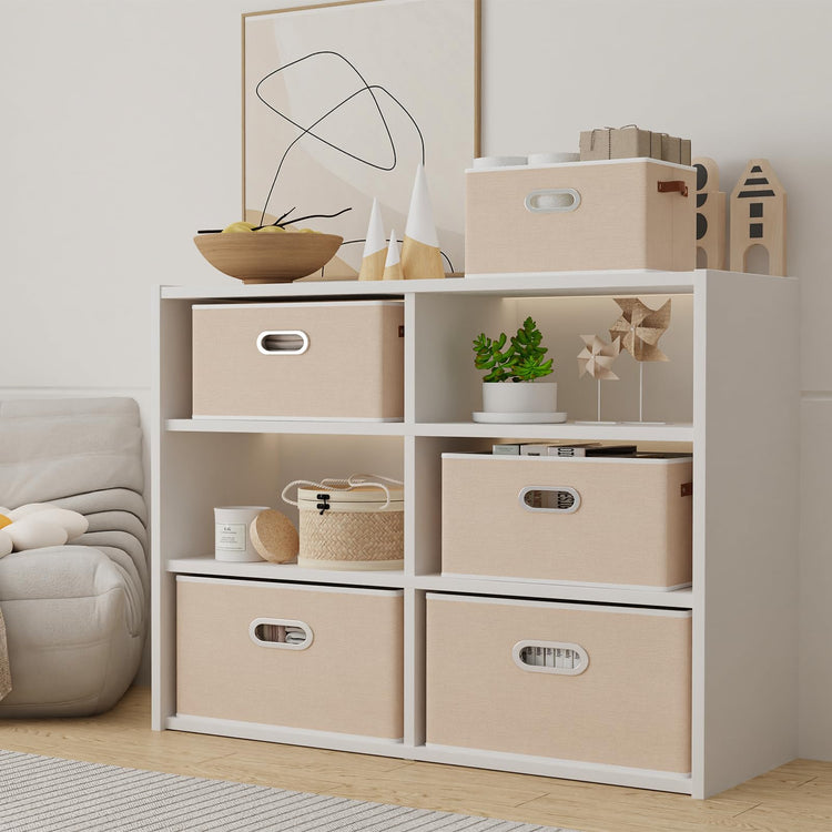Foldable Storage Baskets for Shelves