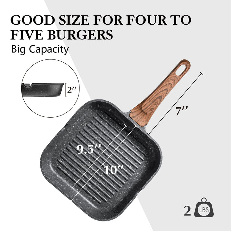 Nonstick Grill Pan for Stove Tops