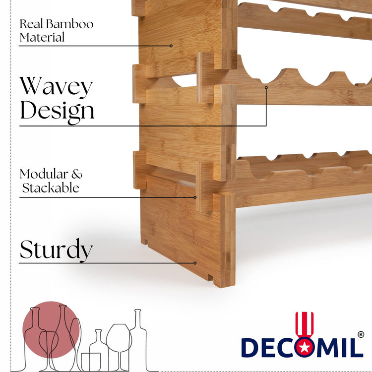 36 Bottle Large Wine Rack