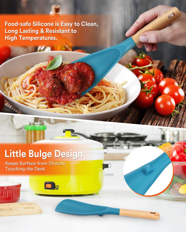 Cooking Spoon and Rice Scooper for Nonstick Cookware