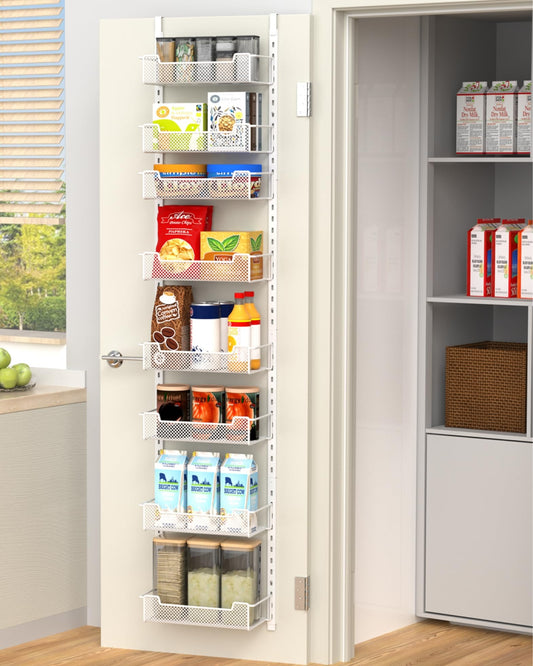 12.3" W Narrow Over the Door Pantry Organizer