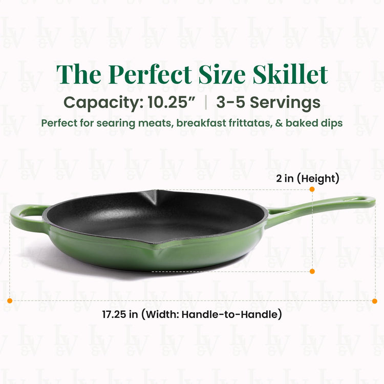 Enameled Cast Iron Skillet