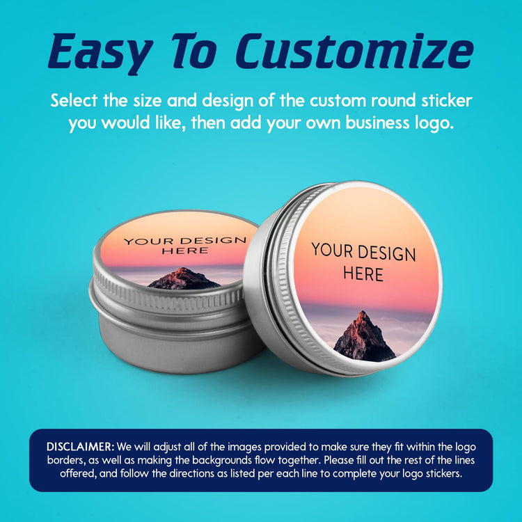 100 Custom Vinyl Stickers (100 Count)
