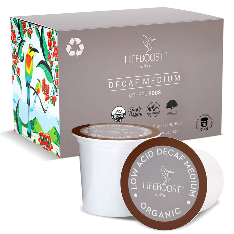 Organic Decaf Coffee K Cups (10 Count)