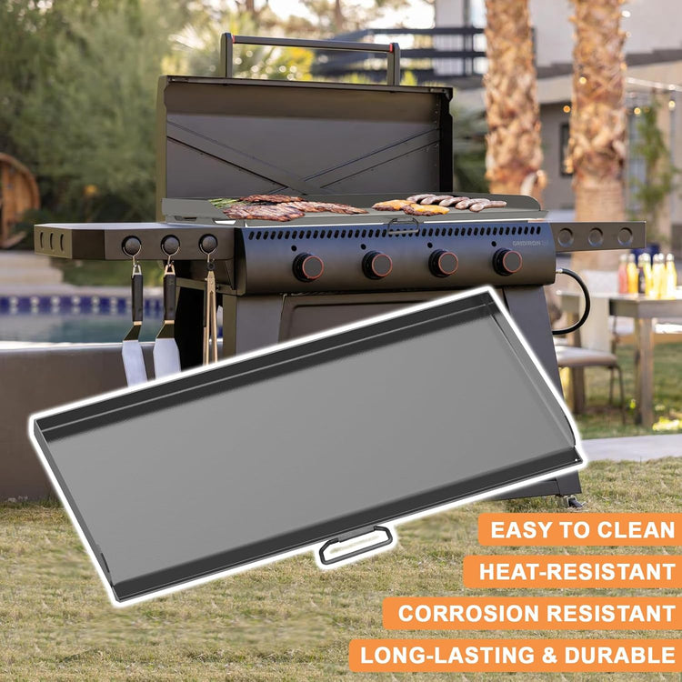 Flat Top Griddle for Camp Chef 2 Burner Stove EX60P EX60LW TB90 GB90D SPG90B TB90LWG StoveTop Parts for 16" & 14" Cooking Systems, 14" x 32" Camp Stove Griddle for Camp Chef Accessories, 1PC - Nestoria