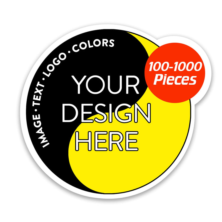 Custom Vinyl Stickers Your Image (100 Count)