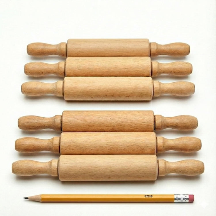 8 Inch Premium Kids Mini Rolling Pins (6 Count)